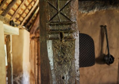 Was this curious carved post thought to ward off ‘witches’?