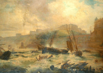 Stormy Victorian seascapes from the North Yorkshire coast